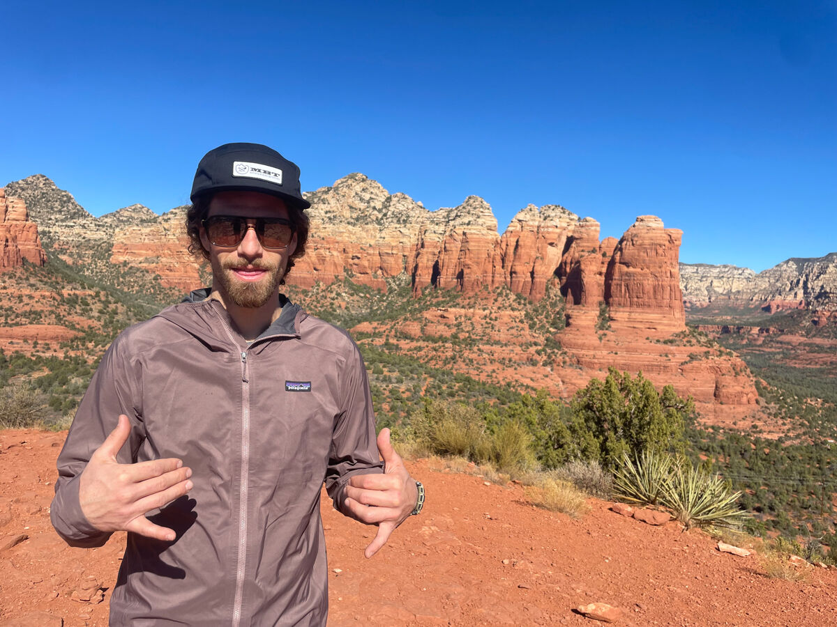 Man Wearing Sunglasses in the Desert