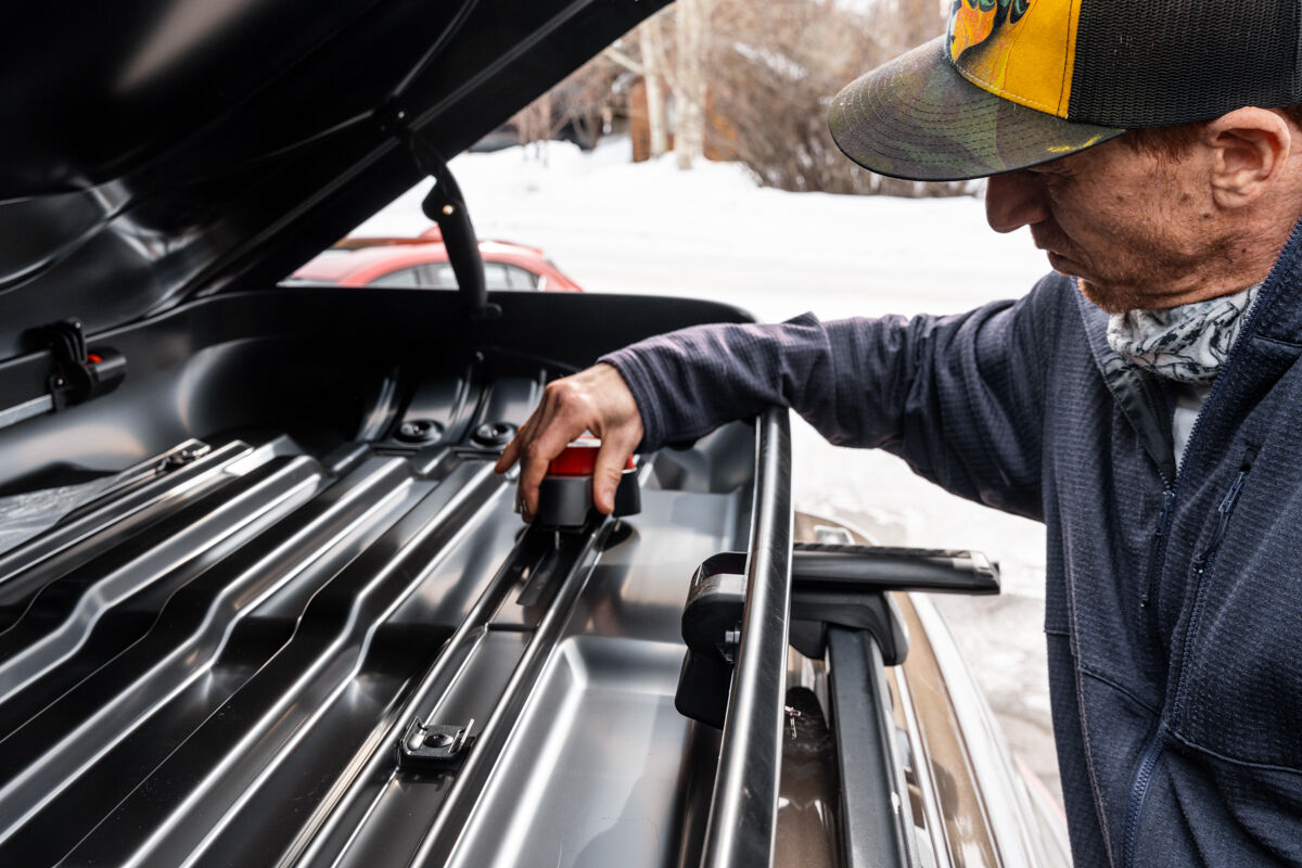 Twisting Cargo Box Into Placed