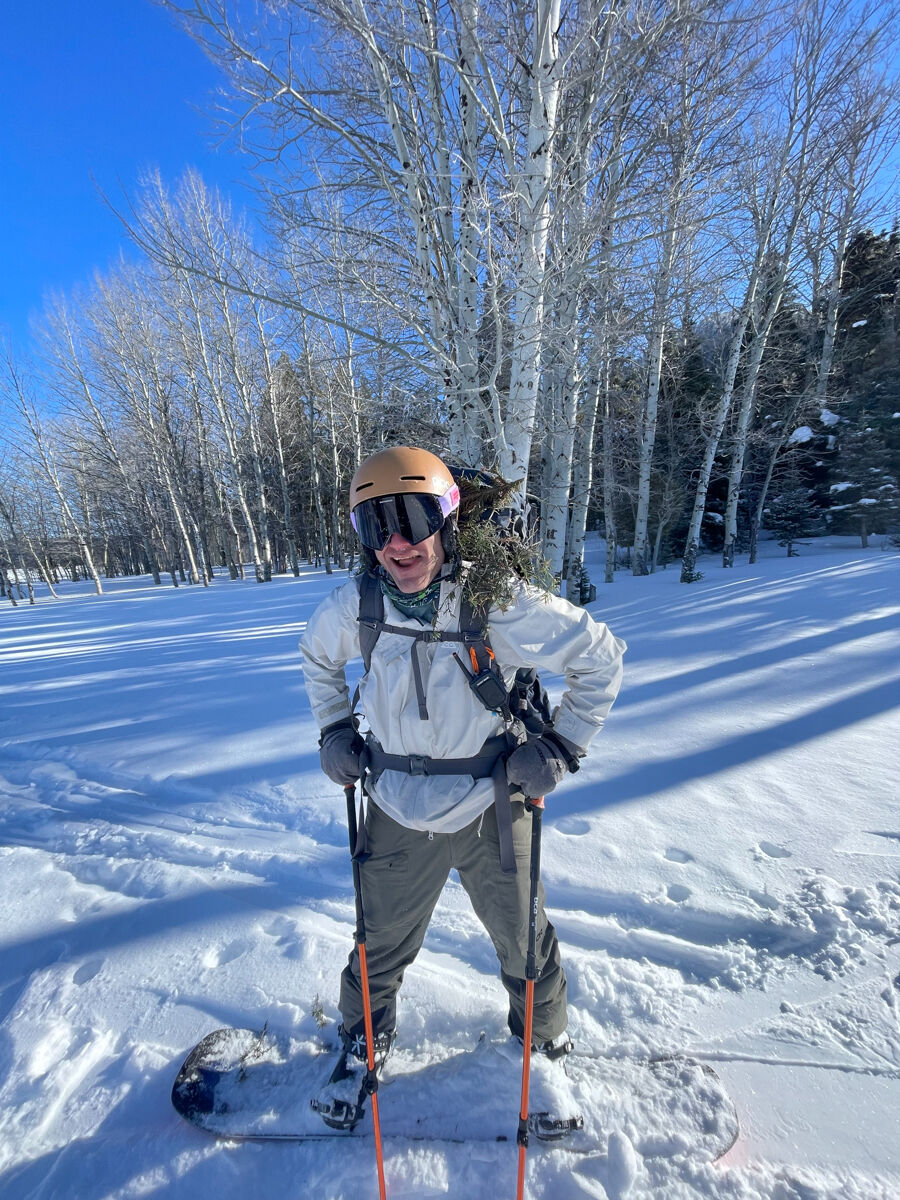 Man Wearing Bright Sun Lens