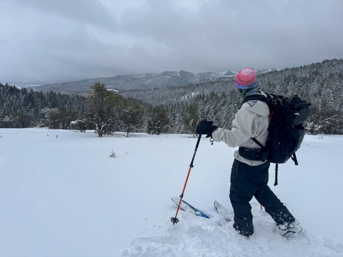 Man Splitboarding