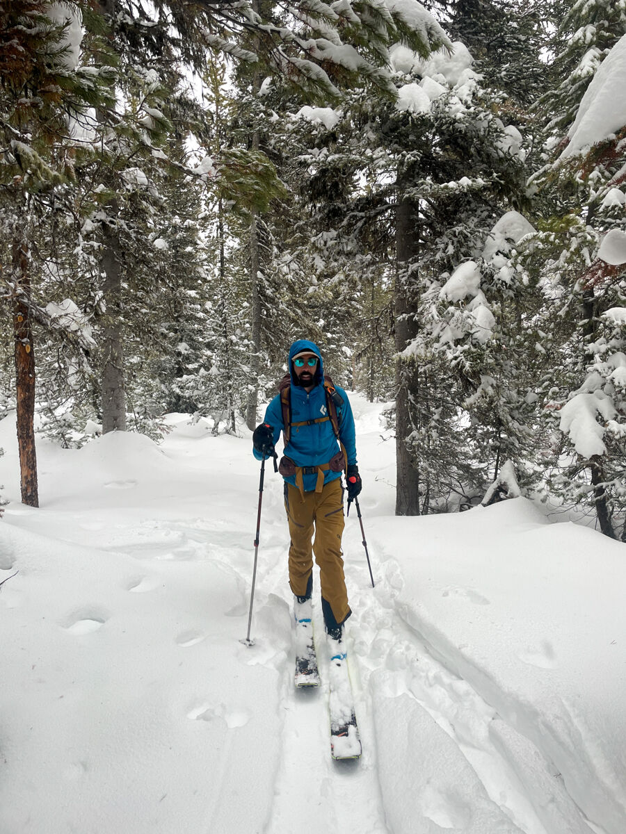 Man Ski Touring