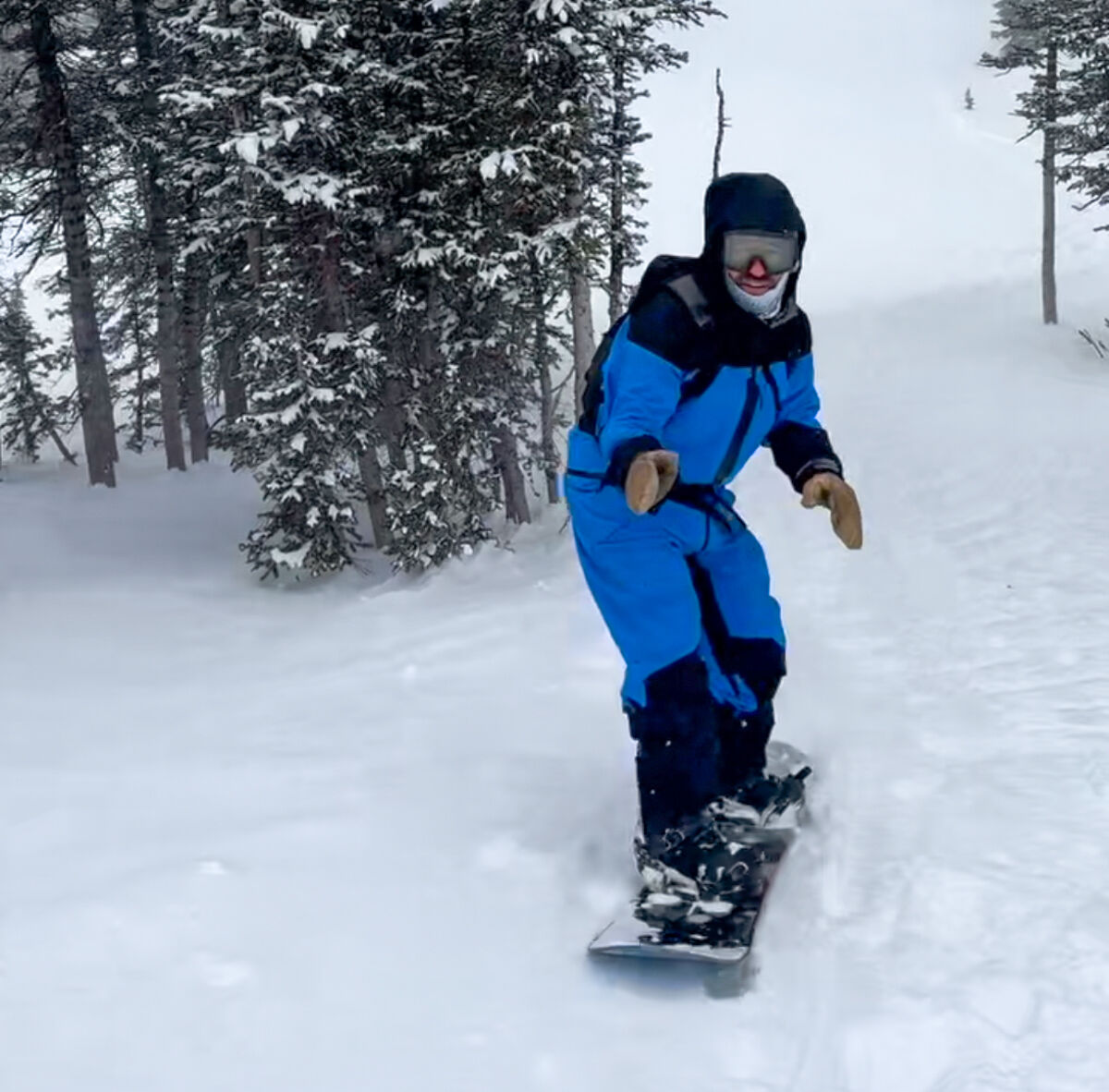 Snowboarder Scott Sheer in Jackson Hole