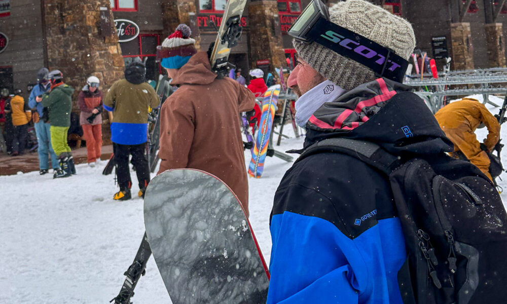 Testing Snowboard Goggles at Jackson Hole