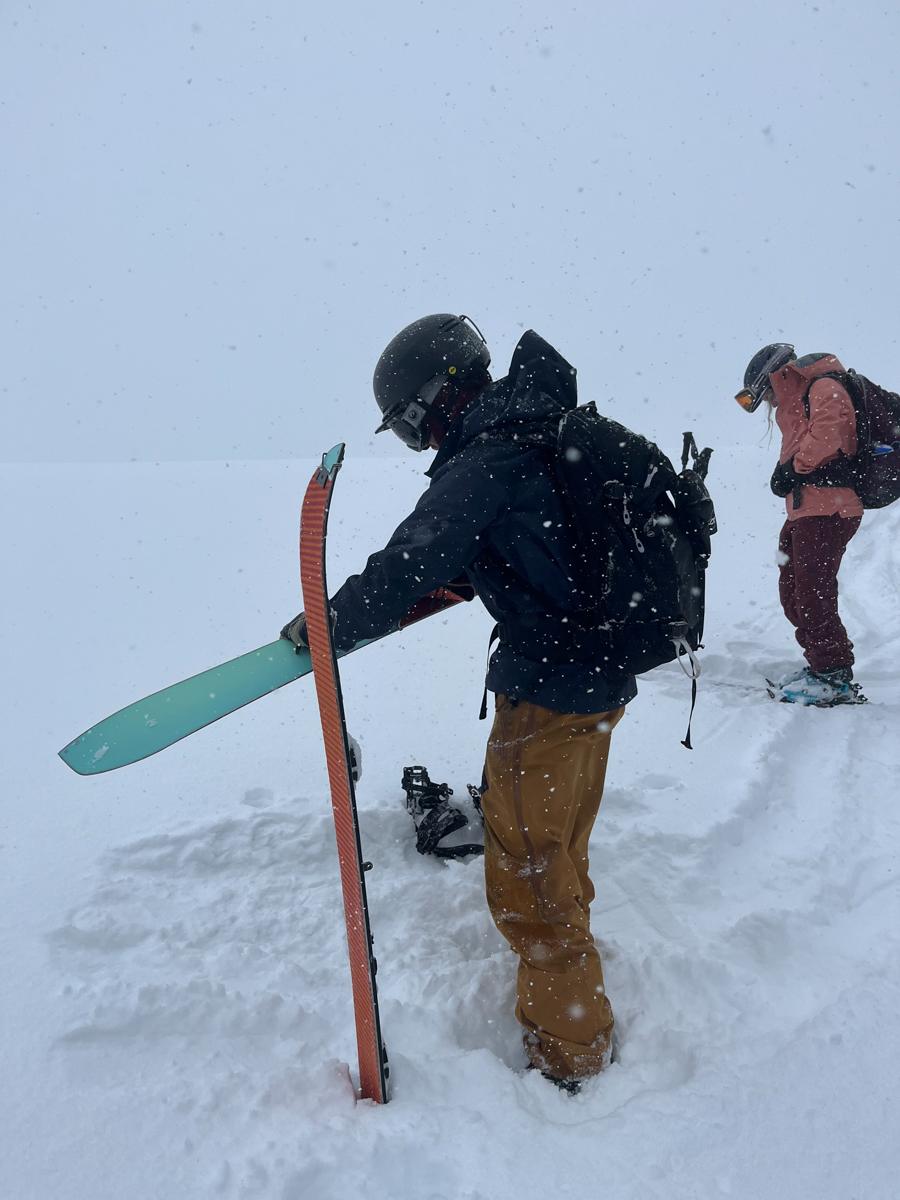 Man Splitboard Transitioning