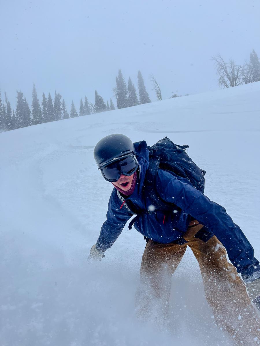 Man Snowboarding