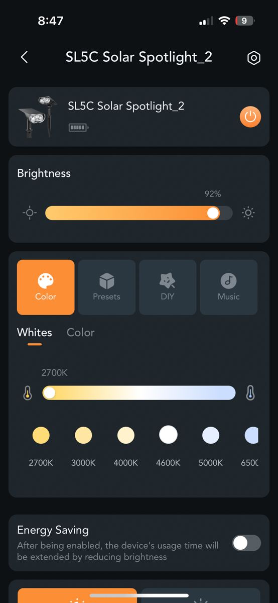 App for Smart Lights
