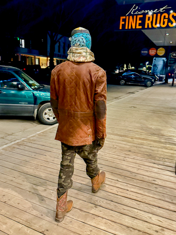 Man Rocking Cowboy Boots in Jackson WY