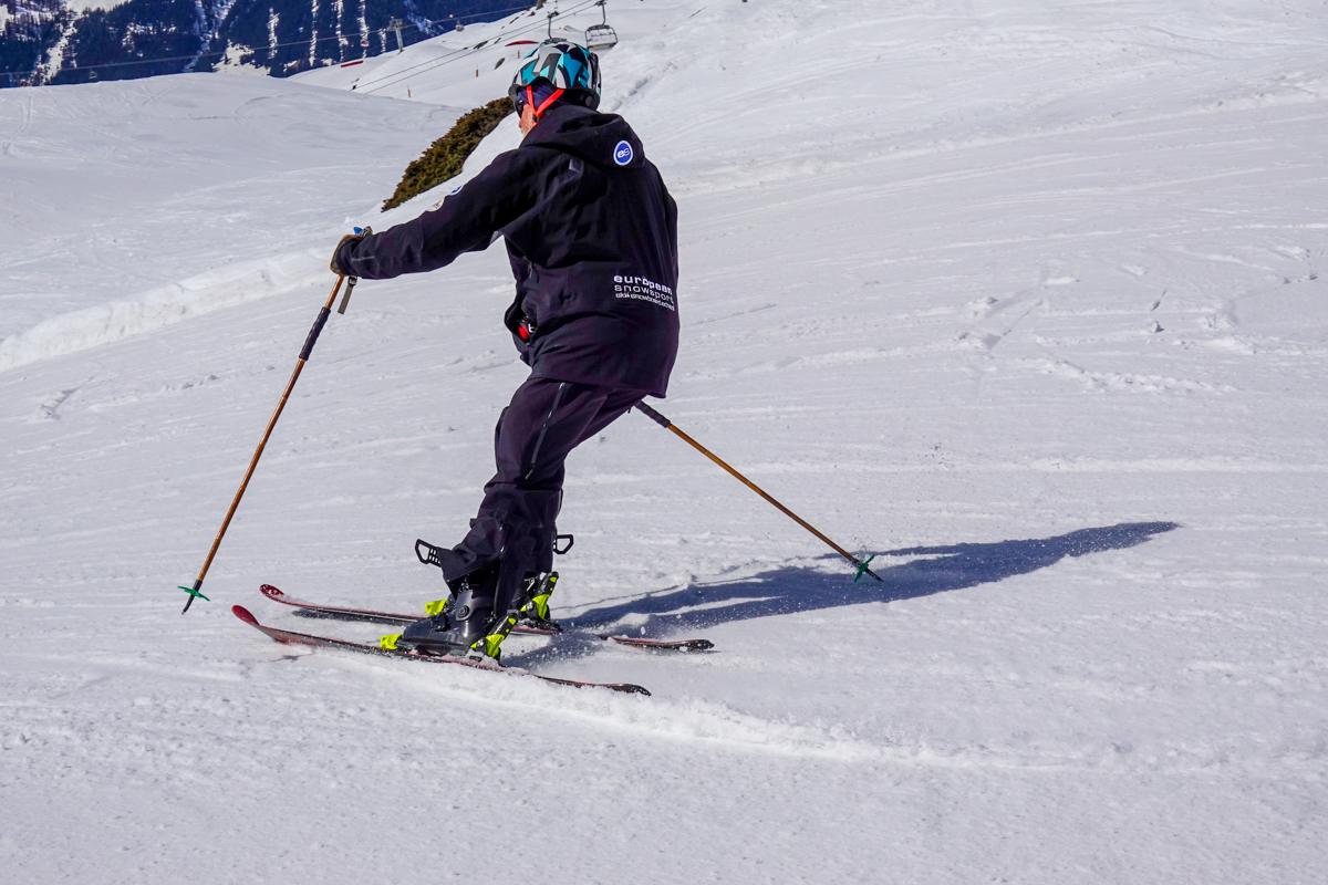 Man Skiing in Pahenom Boots