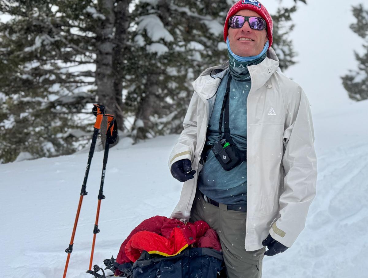 Happy Snowboarder Ryan Ariano