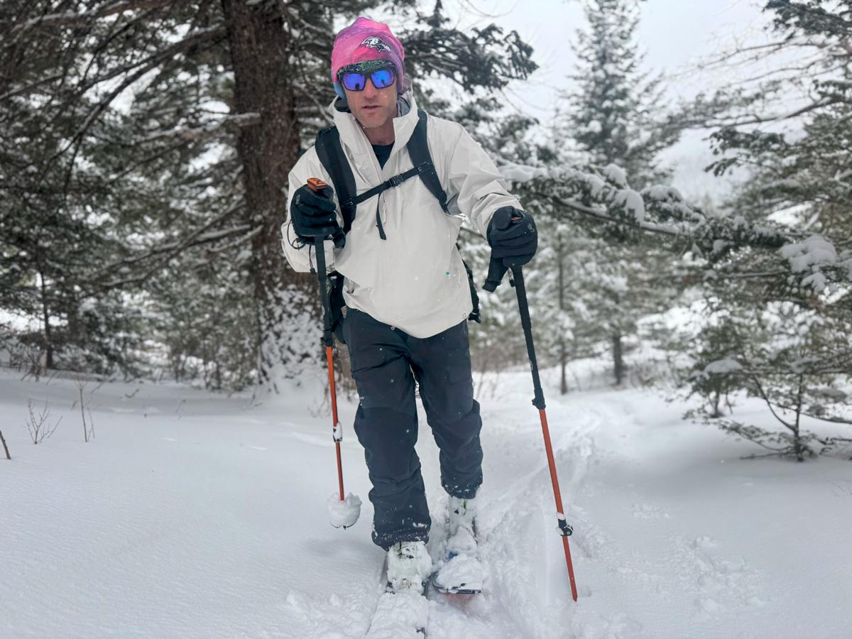Man Touring on Splitboard