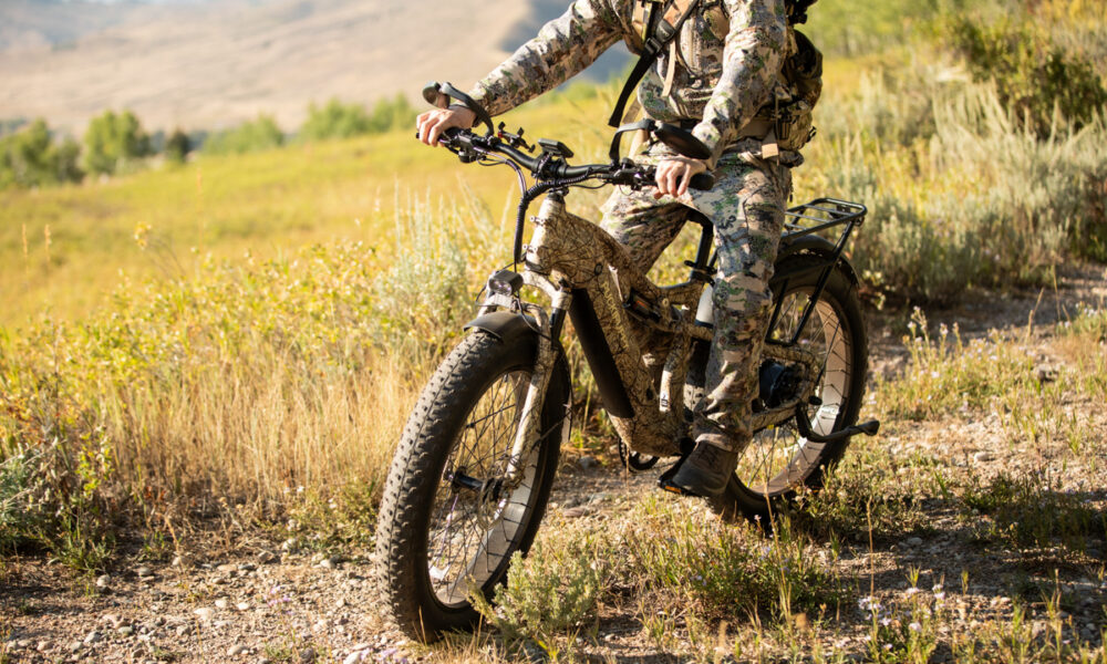 Man Riding E-Bike