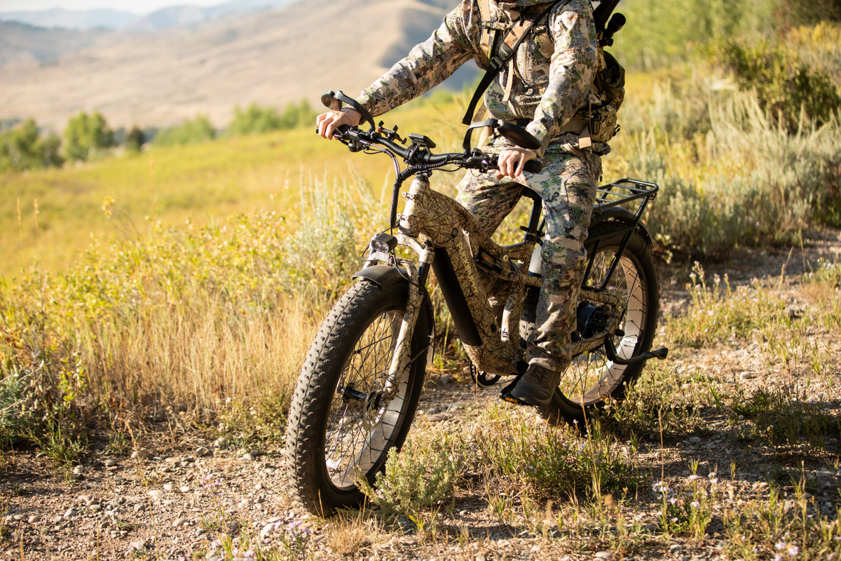Man Riding E-Bike