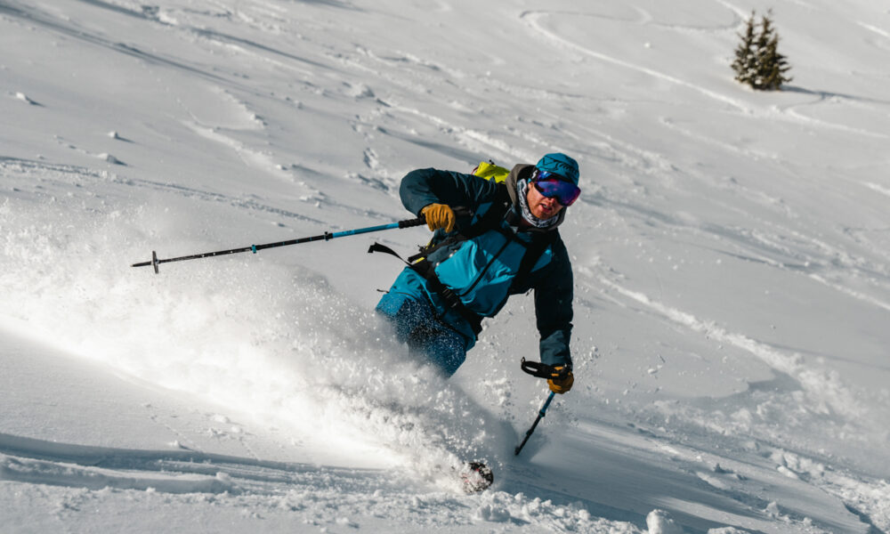 Man Skiing Powder