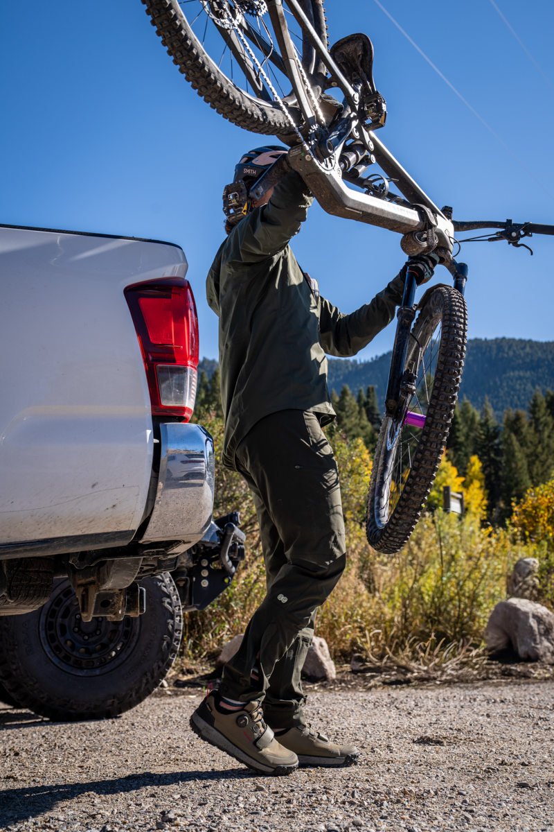 Dude Getting Bike Off Rack