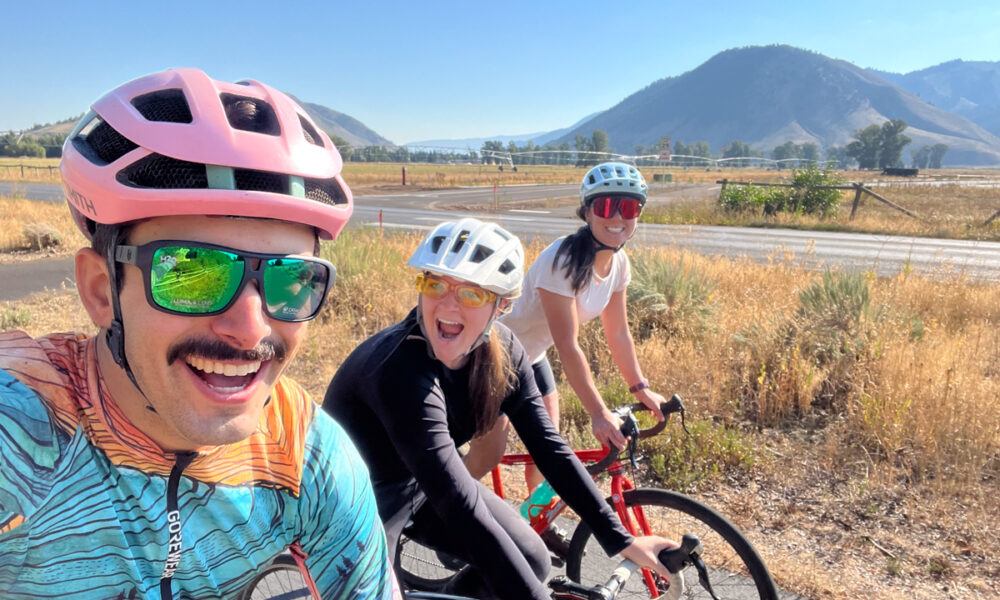 Dragon Alliance Makes Sunglasses Floatable with the Jam LL H20’s Group of Bike Riders on National Elk Refuge Road