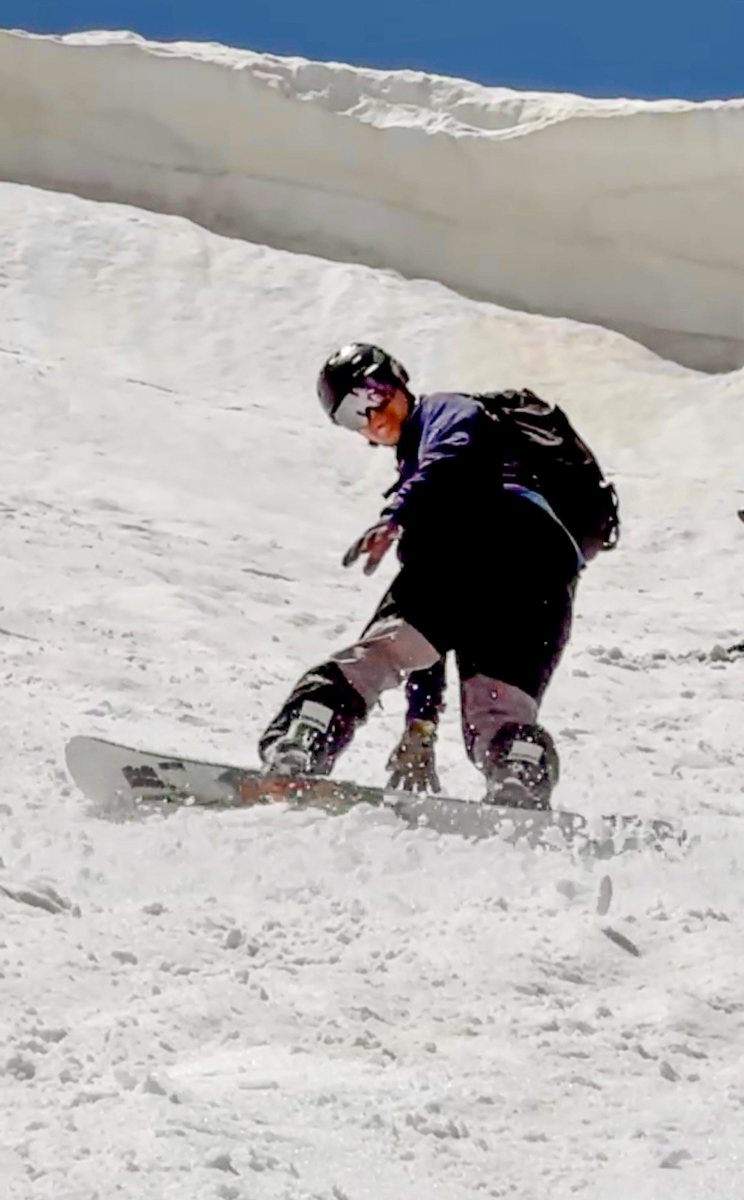 Snowboarding on Summer Snow