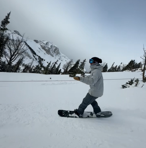 Man Snowboarding Jackson Hole