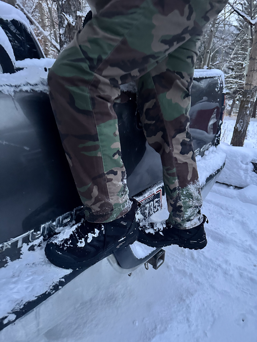 Man Getting into Pickup Truck