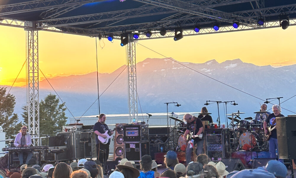 Sunset Over the Snow King Concert Series Stage | Photo Mike Hardaker Mountain Weekly News