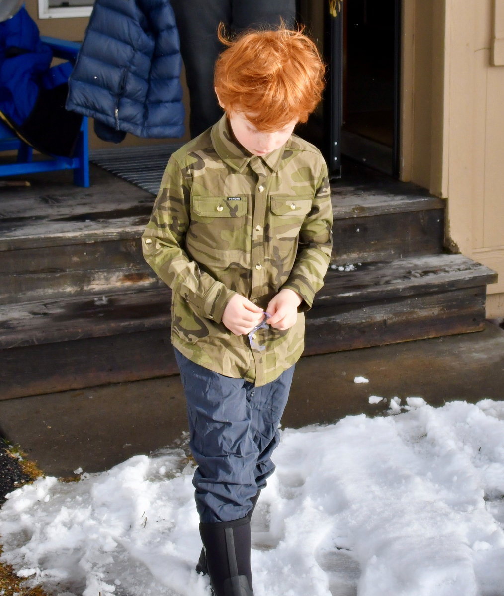 Kid Wearing Flannel