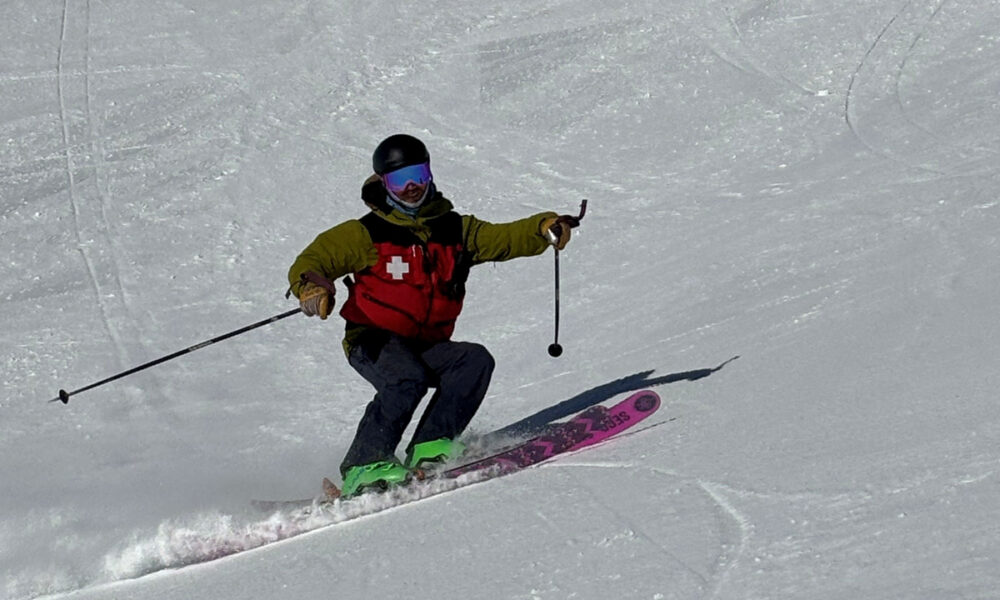 Baxter Geyer Snow King Ski Patroller Testing Smith Goggles for Mountain Weekly News