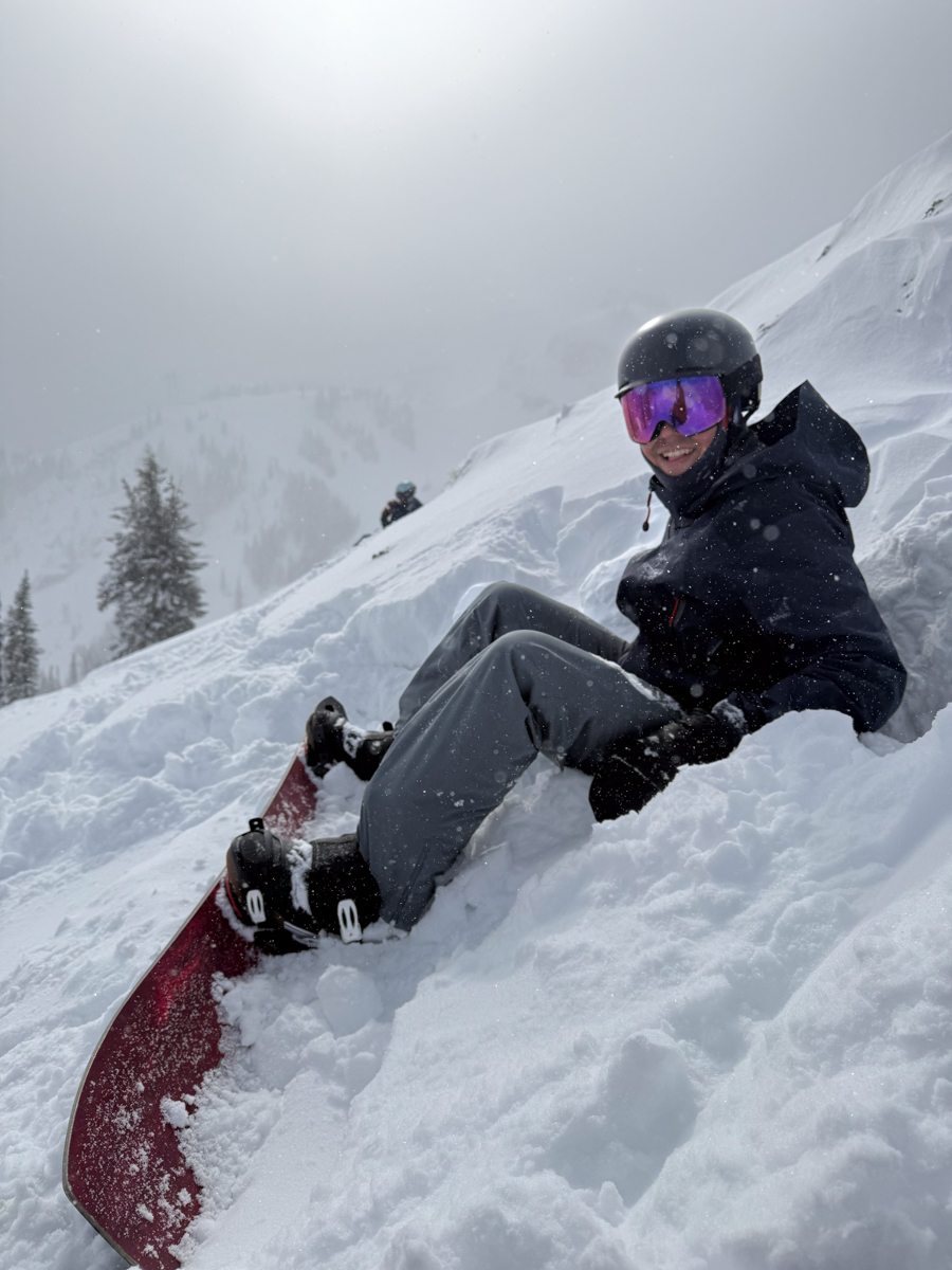 Man Sitting in the Snow