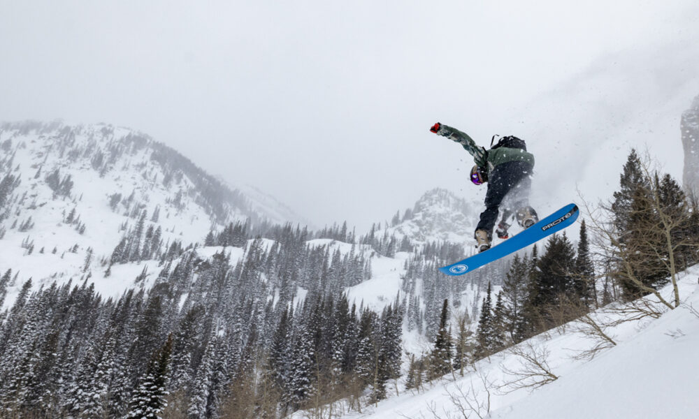 Eric Odlin Testing Never Summer Proto T3 FR Snowboard in Jackson Hole
