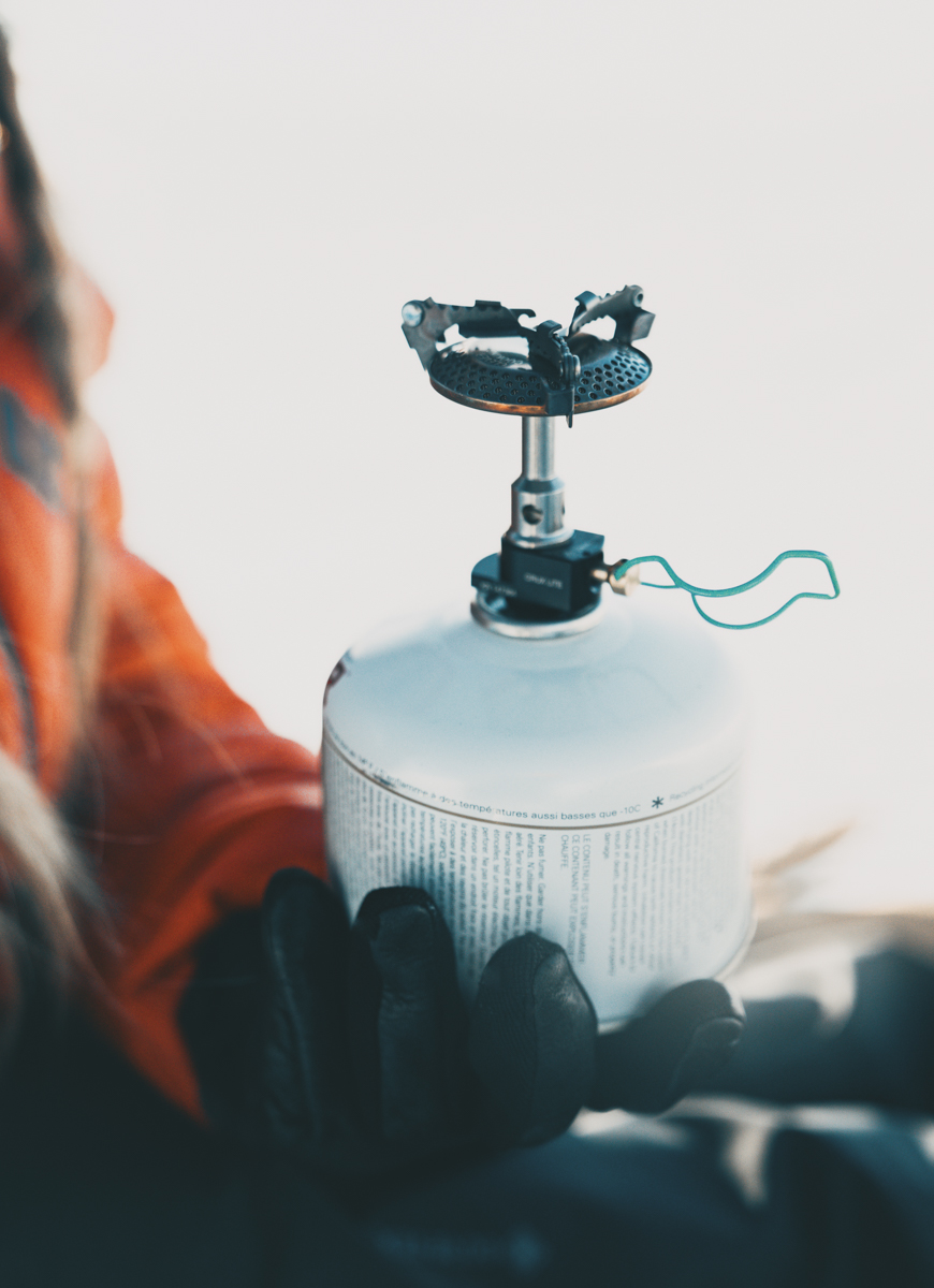 Optimus Crux Lite Stove on Snowpeak Canister