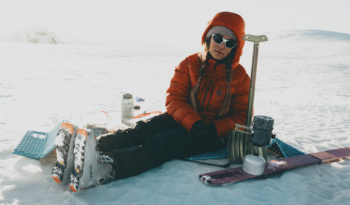 Optimus Crux Lite stove used for ski touring