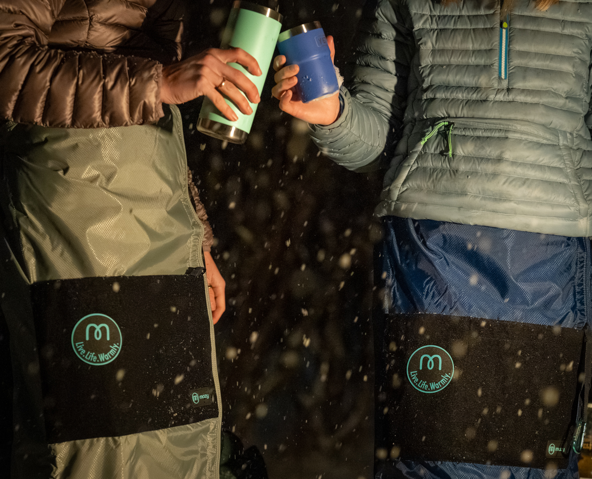 Testing the Mozy thermal wrap during a cold night