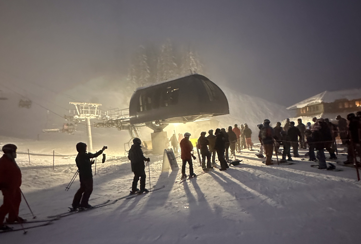 Mt Baker Night Skiing Chair 7