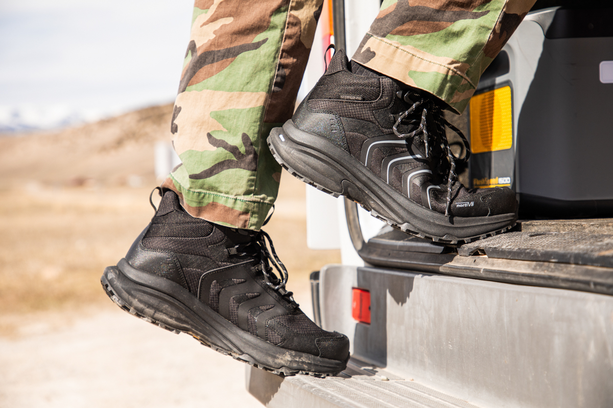 Wearing NORTIV 8 Boots for Our Review