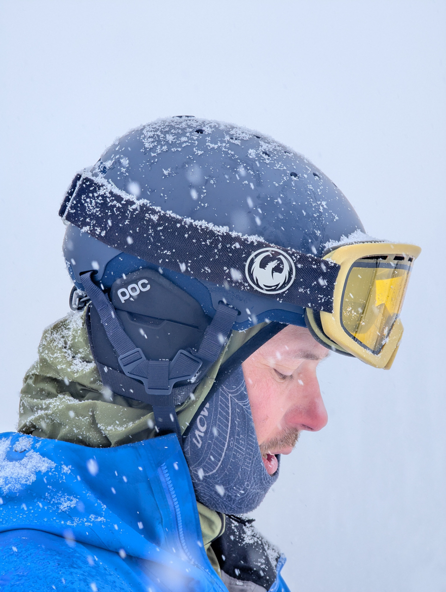Man Wearing POC MIPS Helmet