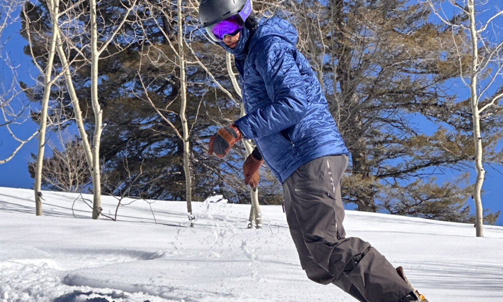 Man Testing Patagonia Nano Puff Jacket