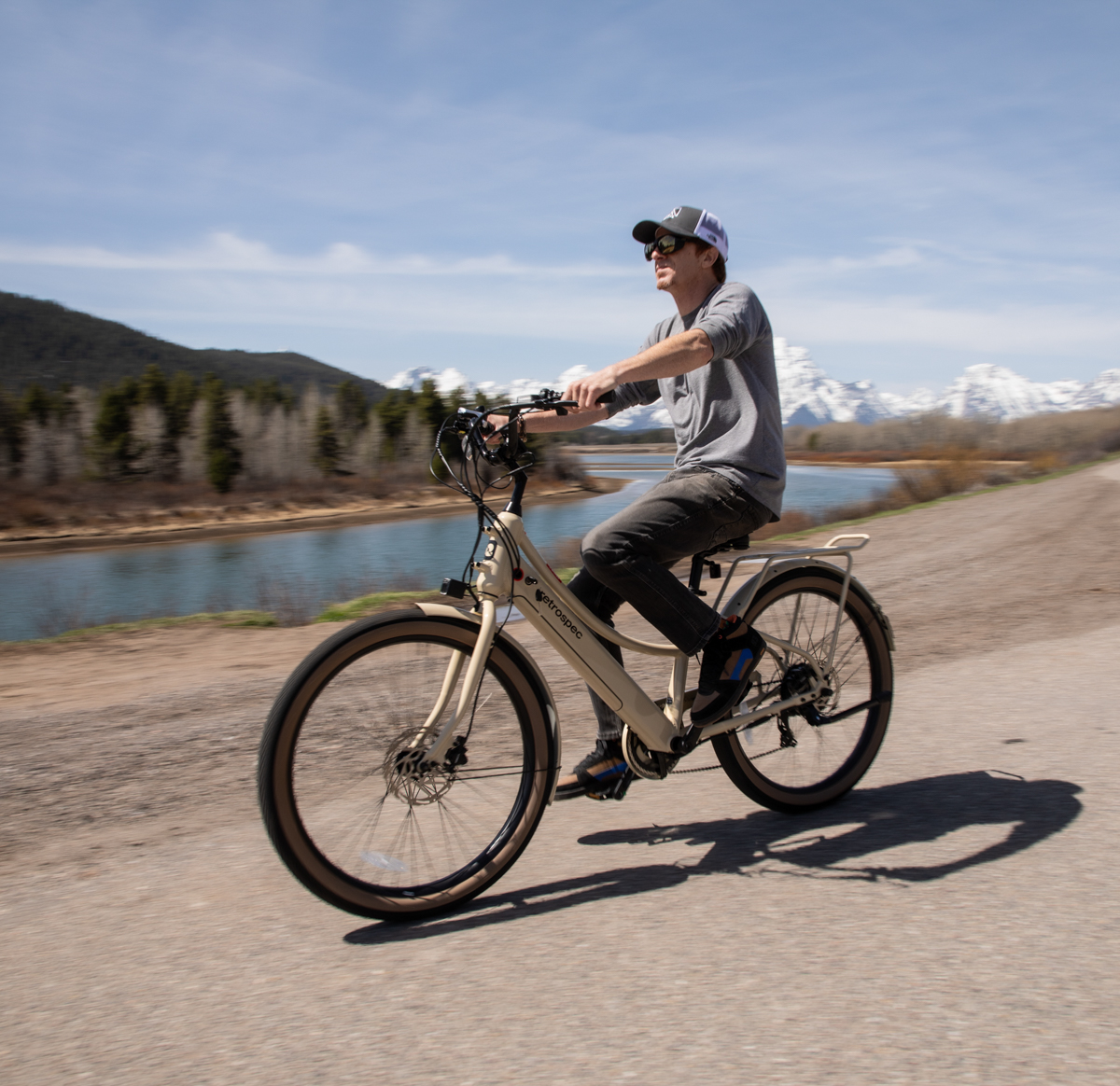 Retrospec Beaumont Rev+ branding and frame details during TETON Tested review photography.