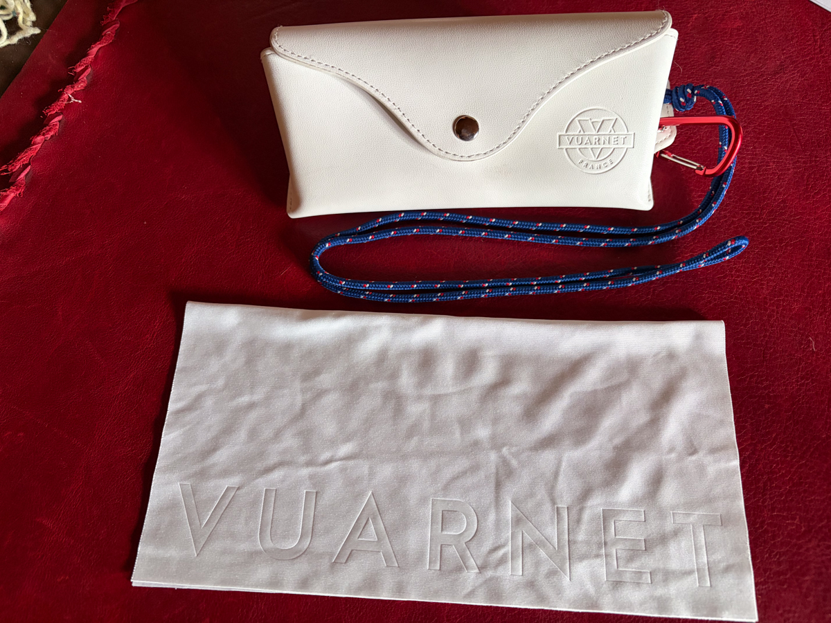 glare and debris | Photo Mountain Weekly News Alt: Vuarnet Ice O1 sunglasses case, cleaning cloth, and paracord retainer included with the glasses Caption: Vuarnet includes a premium carrying case, cleaning cloth, and stylish paracord retainer with the Ice O1 Sunglasses | Photo Mountain Weekly News