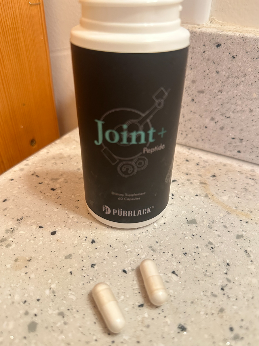 Pürblack Joint+ Peptide capsules formulated to support joint health and athletic recovery