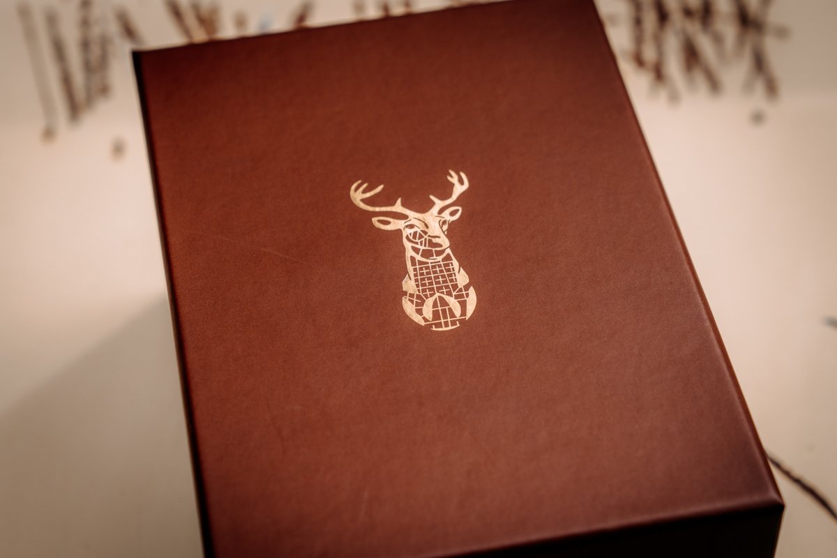 VERO x Wildwood Studio Edition gift box featuring Wildwood's signature stag logo. Premium packaging adds to the ownership experience of this limited-edition automatic watch. | Photo Griffin Kerwin Mountain Weekly News