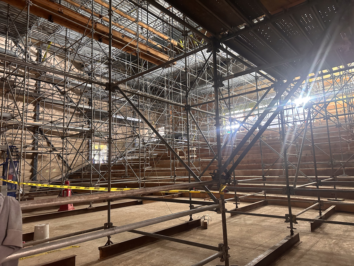 Structural renovation work underway at Walk Festival Hall